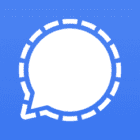 Logo for the encrypted messaging app Signal