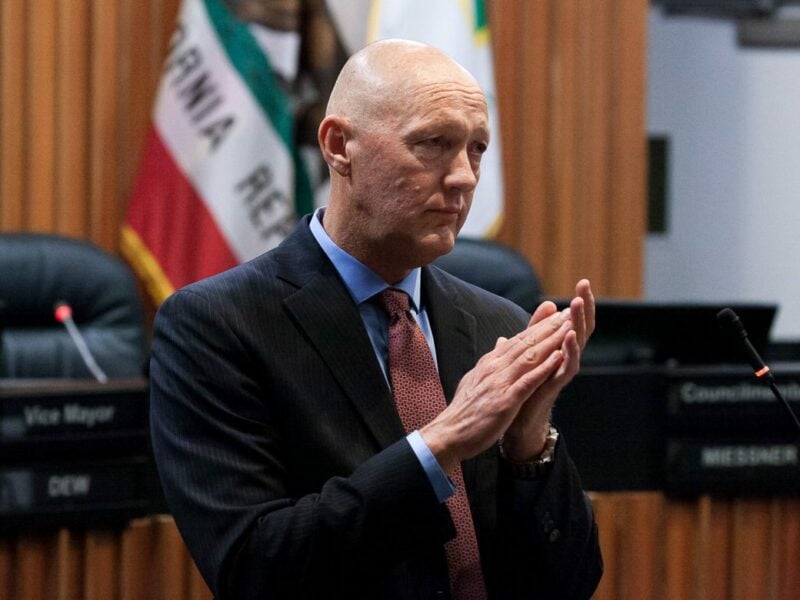 City Manager Greg Nyhoff is seen at Vallejo City Hall in November 2019. Nyhoff held a series of undisclosed meetings with developers seeking to build on Mare Island that Fall.