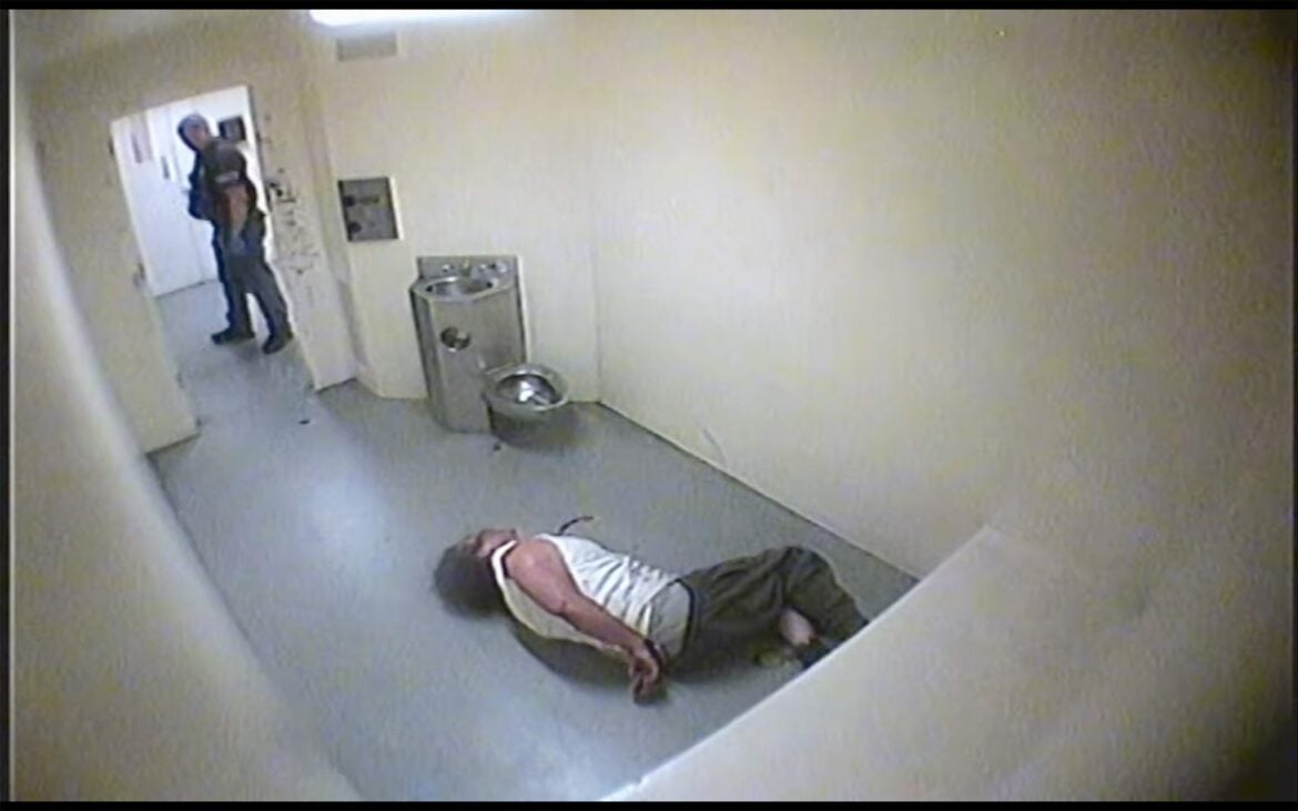 Surveillance video shows then-Detective Kent Tribble repeatedly struck Enrique Cruz, 29, as Cruz sat in a holding cell inside the Vallejo Police Department in 2012. Tribble has since been promoted to lieutenant, and is as a senior member of the department's command staff.