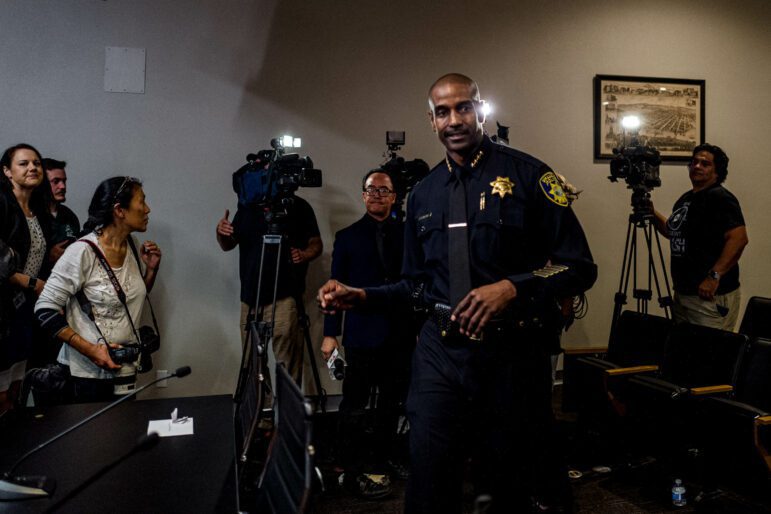 Vallejo Police Chief Shawny Williams is seen at his swearing-in ceremony on Nov. 12, 2019, at Vallejo City Hall.