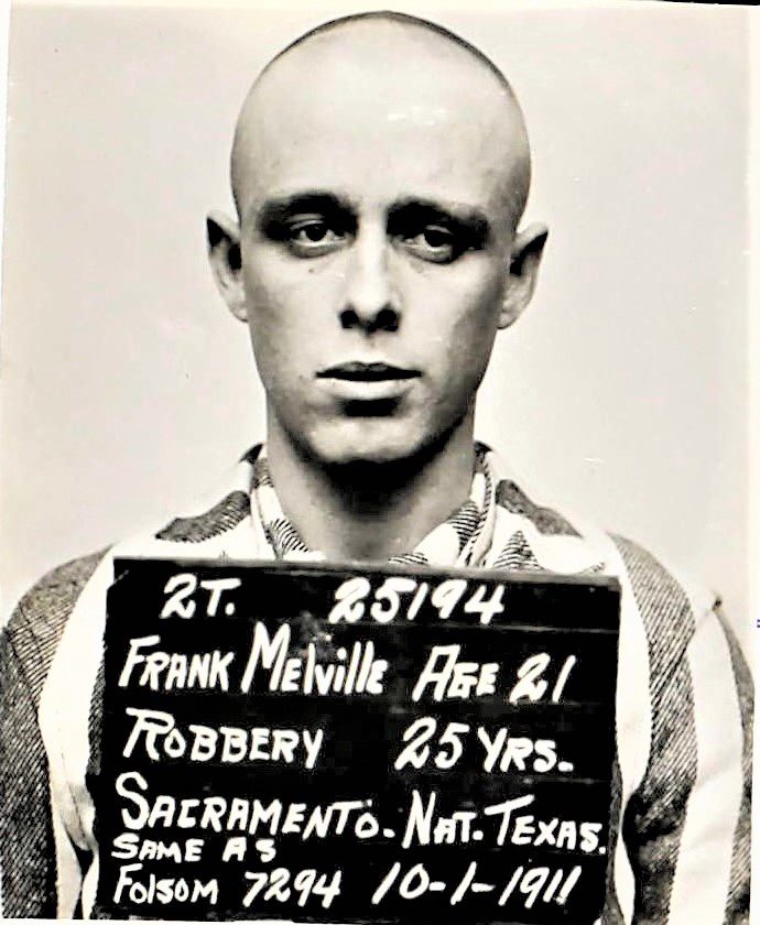 Frank Melville's San Quentin mugshot