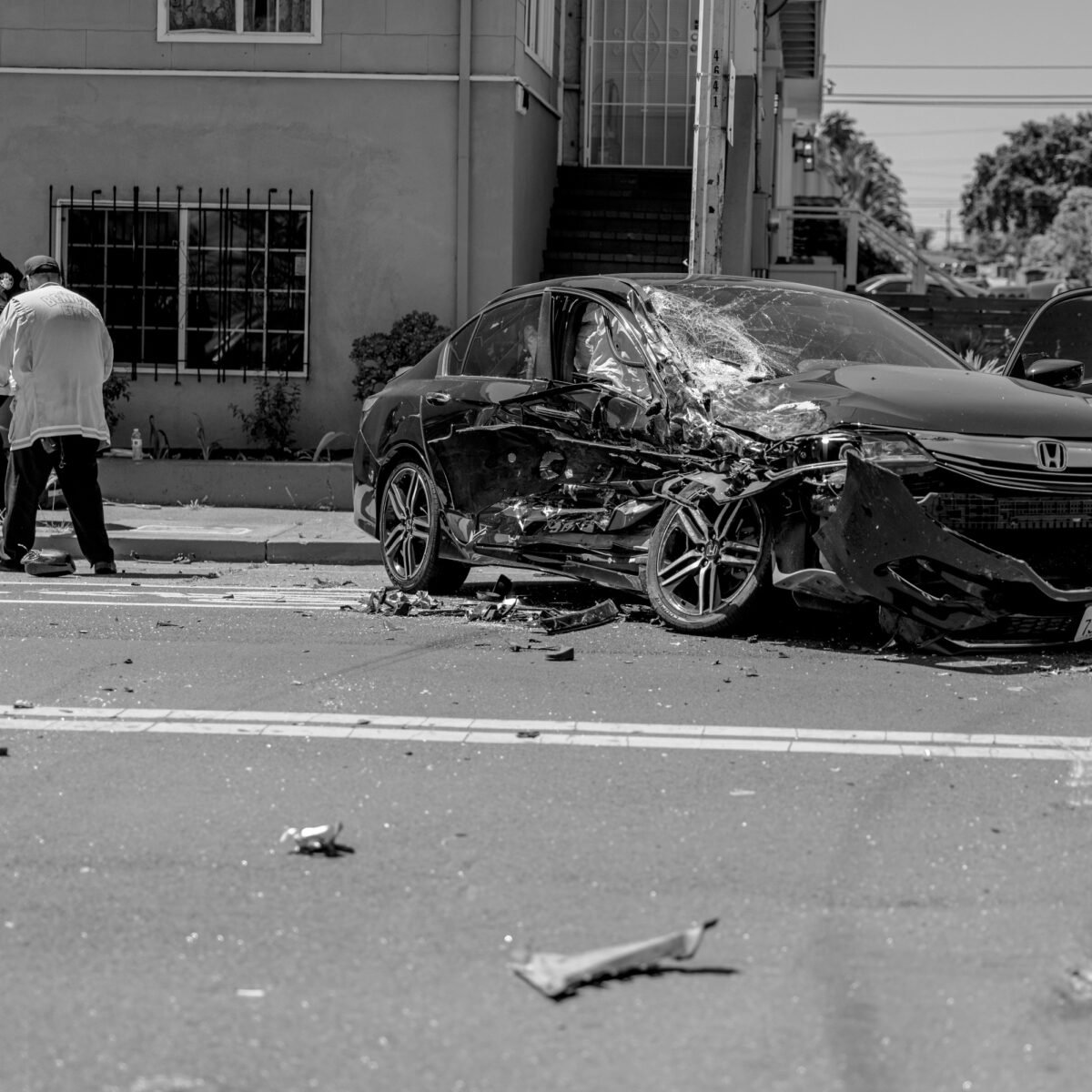 Suspect fleeing police crashes into driver, both sent to hospital